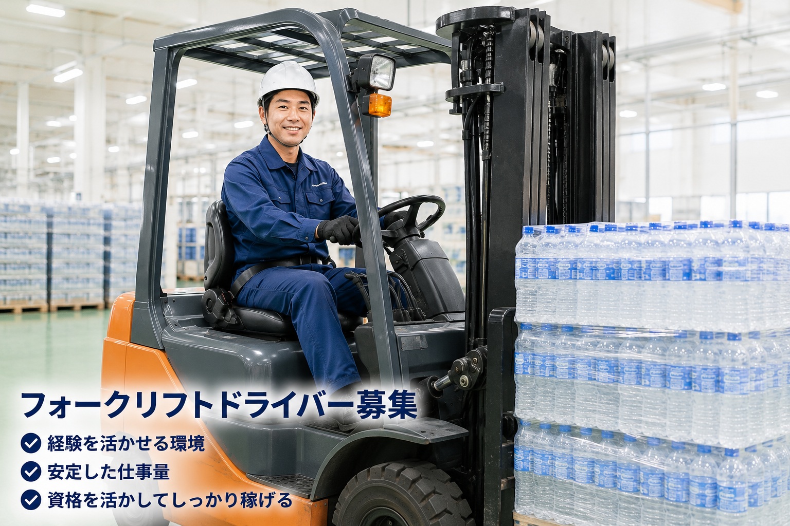 株式会社ライフドリンクカンパニー 御殿場工場の正社員 フォークリフトオペレーター求人イメージ